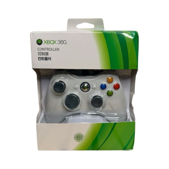 Microsoft Xbox 360 USB Wired Controller PC Windows 7/8/10 Gamepad White NEW - Picture 2 of 3